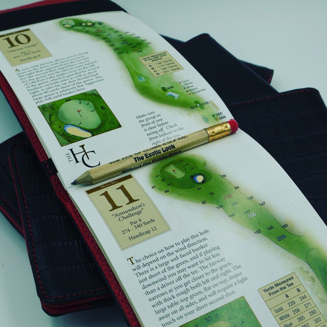 printable golf yardage book